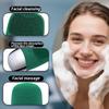 Facial Cleansing Brush, 3-in-1 Electric Silicone Face Scrubber, Vibrating Massager, IPX7 Waterproof, USB Rechargeble Pore Brush for Deep Cleanning, Blackhead Remover, Exfoliating (Green) view 3
