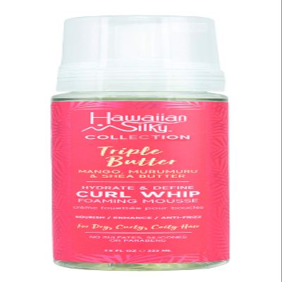 Hawaiian Silky Collection Triple Butter Hydrate & Define Curl Whip Foaming Mousse (Pack of 1)