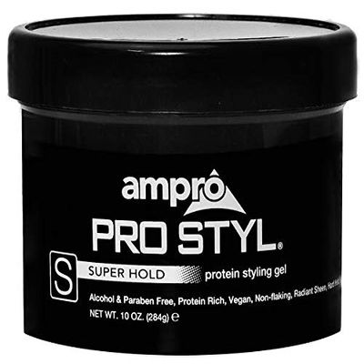 AmPro Gel [Protein Black-Super Hold], 10 Oz (Pack of 3)
