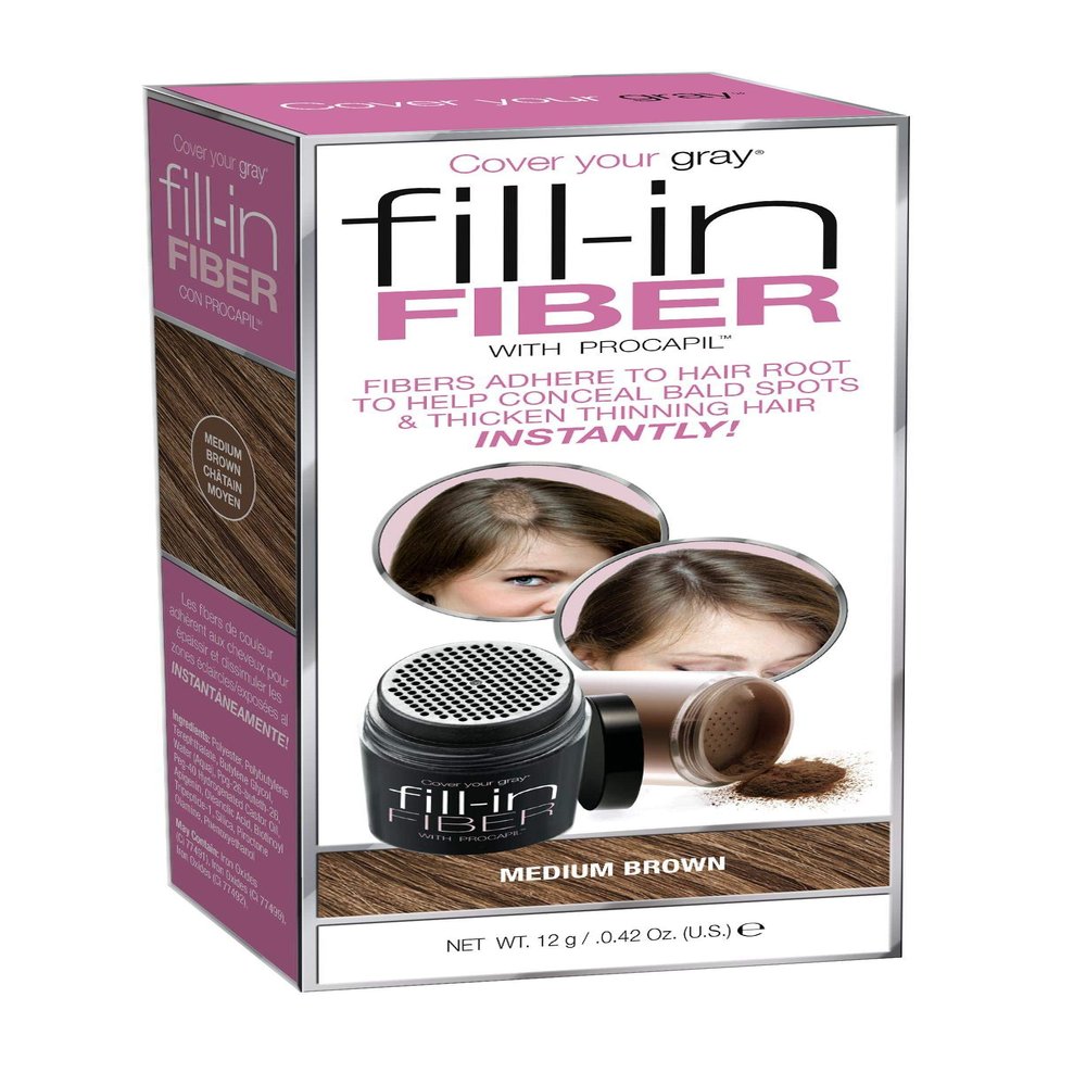 Cover Your Gray Fill-In Fiber - Medium Brown (Pack of 3)