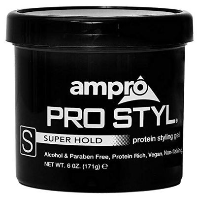 AmPro Gel [Protein Black-Super Hold] (Pack of 4)