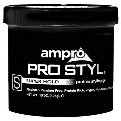 AmPro Gel [Protein Black-Super Hold] (Pack of 4)