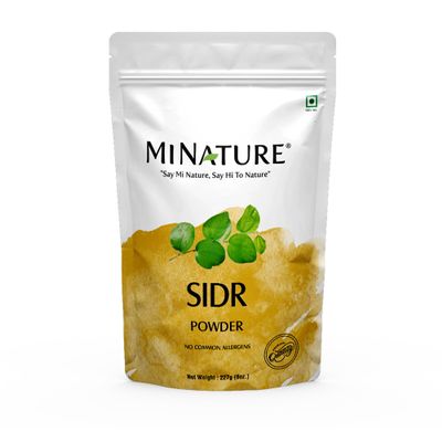 mi nature Sidr Powder, 227g (8oz, 0.5 lb) | Natural Hair Conditioner and Cleanser with Mucilages and Saponins for All Hair Types