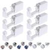 Silmy Ear Piercing Kit - 6 Pack Disposable Self Piercing Gun With Studs and Clean Tool for Nose, Cartilage, Tragus, Helix view 1