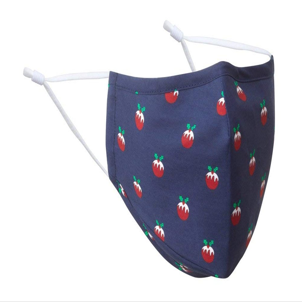 100% Cotton Washable Plum Pudding Face Mask - XL