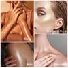 ELESSY Highlighter Makeup Palette, Highly Glitter Pink Highlighter Palette,Natural Shimmer Look Face Highlighter Baked Powder,Easy to apply,Come with Brush -DAWN GLOW view 3