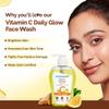 MAMAEARTH Vitamin C Face Wash for Skin Illumination | Gentle & Hydrating Dead Skin Exfoliator with Turmeric | Sulfate & Paraben Free | 8.45 Fl Oz (250ml) view 3