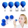 4 PCS Glass Facial Cupping Set | Silicone Vacuum Suction | Cupping Massage Therapy | A Kit for Anti Cellulite, Anti Wrinkle and Instantly Ageless Skin | for Eyes, Face and Body view 1