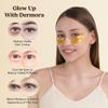 DERMORA Golden Glow Under Eye Patches (100 Pairs Eye Gels) | Rejuvenating Treatment | Dark Circles, Puffy Eyes, Refreshing, Revitalizing, Travel, Wrinkles view 3