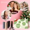 100 Pcs Thick Seamless Brown Hair Ties, Ponytail Holders Hair Accessories No Damage for Thick Hair Valentine's Day Gift(Natural Colors) view 2