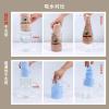 2Pack Thickened Coral Fleece Hair Drying Towel with Button Soft Quick Drying Lady Wrap Bath Towel for Women Hair Care Cap (Navy+Pink) view 2