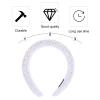 SOLUSTRE Gorgeous Rhinestone Wide Rim Hair Hoop for Women Padded Fashion Headband Accessory Bendable Design for Neat Hair Versatile Crystal Decoration for Any Style view 2