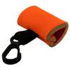 2 Orange Clip-On Neoprene Sleeves Lip Balm Holster LIPSTICK HOLDER Key Chain view 2