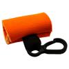 2 Orange Clip-On Neoprene Sleeves Lip Balm Holster LIPSTICK HOLDER Key Chain view 4