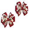 Christmas Tree Truck Toddler Hair Bow Set view 1