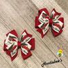 Christmas Tree Truck Toddler Hair Bow Set view 2