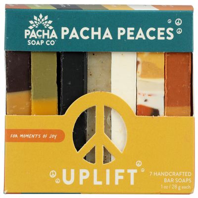 Pacha Soap, Uplift Peaces Bar Soap, 7 Ounce