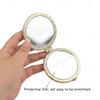 AUEAR, 4 Pack Retro Floral Makeup Compact Small Pocket Purse Mirrors Beauty Handheld Folding Portable Travel for Women Lady view 3