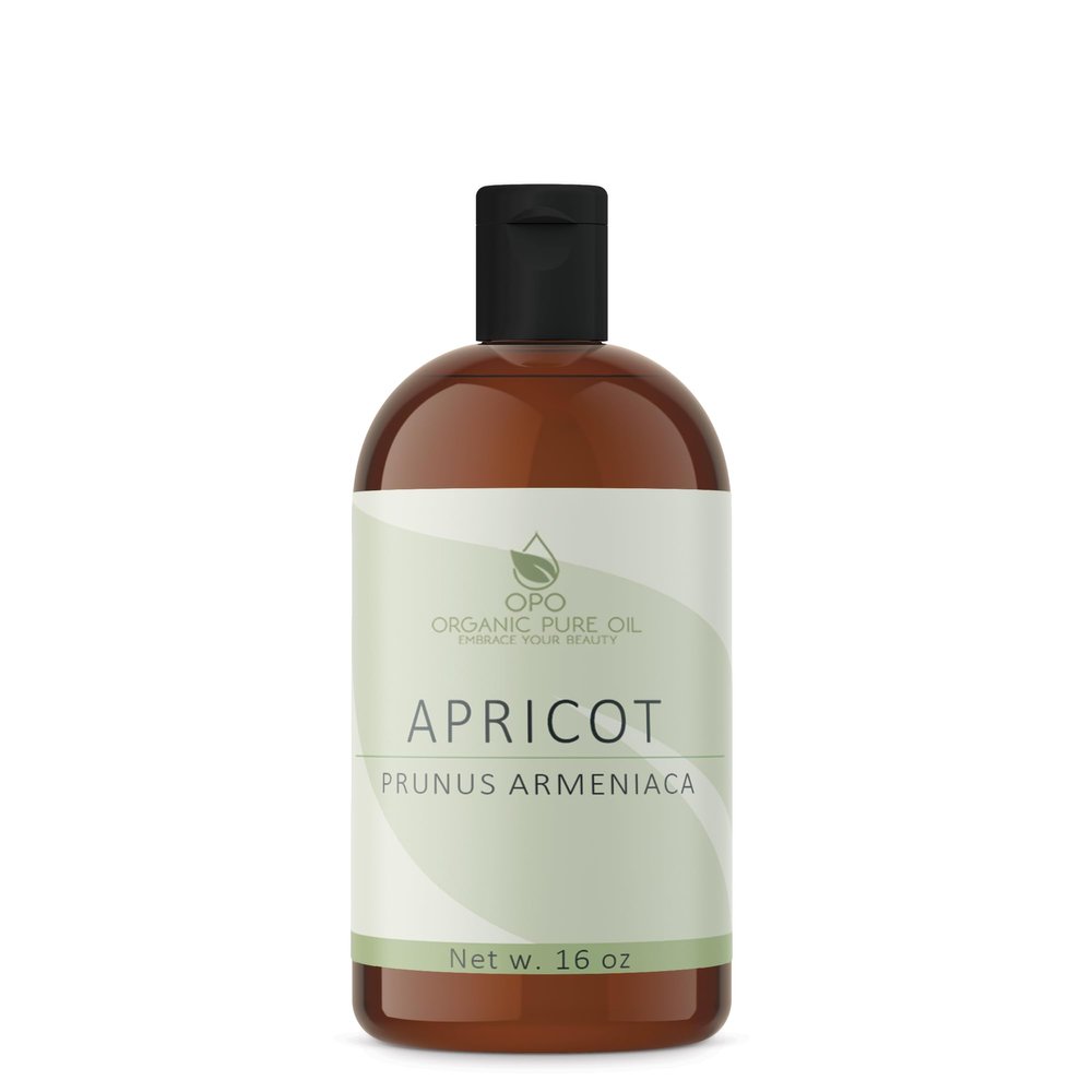 Apricot Kernel Oil - 100% Pure, Organic, Cold Pressed, Unrefined, Raw - Bitter Scent, Therapetutic Premium Grade A Kernal - Perfect for Massage, Skin, Hair & Body Care 16 OZ Quart Bulk