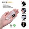 100 PACK 10ml Lip Gloss Tubes with 50 x Black Caps + 50 x White Caps view 2