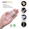 100 PACK 10ml Lip Gloss Tubes with 50 x Blue Caps + 50 x Gold Caps view 2