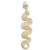 Drasawee 1 Gram Micro Ring Loop Fish Line Hair Extensions Wavy Long Remy Hair Extensions Women's Wigs-Gift 16'' 100 strands/set 1# view 2
