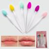 6PCS Lip Scrub Brush Lip Brush Tool,Double-Sided Silicone Exfoliating Lips Brushes,Gentle Lips Exfoliator Scrubber for Smooth,Soft,Bright,Fuller Healthy Lips view 4