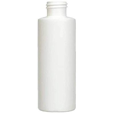 4oz White Cylinder HDPE Bottles 24-410 Neck (250)
