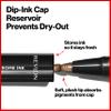 Revlon So Fierce! Chrome Ink Liquid Eyeliner, Longlasting Bold Metallic Pen Liner with Dip Ink Cap for Pearl, Shimmer Blend, 901 Gunmetal, 0.03 oz. view 3