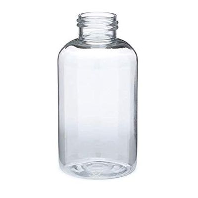 120ml Clear Boston Round PET Bottles 24-410 Neck (100)