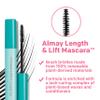 Almay Lengthening Mascara, Volume & Lift, Eye Makeup, Hypoallergenic and-Fragrance Free, 040 Waterproof Black, 0.24 fl oz. view 3