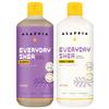Alaffia EveryDay Shea Shampoo and Conditioner - Normal to Very Dry Hair, Cleans and Protects, Supports Balance pH for Luxurious Locks with Shea Butter and Coconut Oil, Lavender, 16 Fl Oz Each view 1