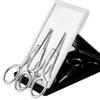 BesYouSel Eyebrows Trimming Kit Stainless Steel Nose Hair Scissors Round Professional Nail Cuticle Scissor Facial Hair Scissors for Eyebrows, Nose, Beard Trimming, Eyelashes, Pack of 2 (Silver) view 2