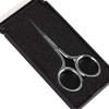 BesYouSel Eyebrows Trimming Kit Stainless Steel Nose Hair Scissors Round Professional Nail Cuticle Scissor Facial Hair Scissors for Eyebrows, Nose, Beard Trimming, Eyelashes, Pack of 2 (Silver) view 3