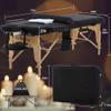 Dkeli Massage Table Massage Bed Spa Bed Portable Foldable 73 Inch Height Adjustable Salon Bed with Solid Wooden Legs, Half Bolsters Sheets, Carry Case Tattoo Table Facial Bed Hold Up to 450LBS, Black view 4