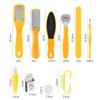 10 in 1 Foot Scrubber Professional Pedicure Tools Kit Rasp Foot File Callu Remover Set Feet Exfoliating Scrubber Cleaner for Men Women Salon view 2