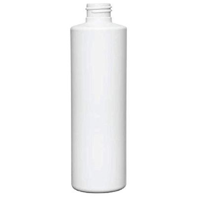8oz White Cylinder HDPE Bottles 24-410 Neck (500)