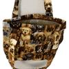 Dog print, Concealed carry, washable, upholstery material view 1