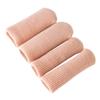 2 Pairs Moisturizing Silicone Gel Heel Socks with 4pcs Gel Toe and Finger Cap view 1