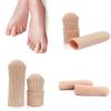 2 Pairs Moisturizing Silicone Gel Heel Socks with 4pcs Gel Toe and Finger Cap view 2