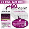 Professional Lash Shampoo for Extensions - 1.05 Gallon Bulk (3.98L) + 50 Aftercare Cards & Pump Salon-Grade Eyelash Cleanser, Oil-Free, Crisp Apple Scent, Made in North America Lash Wash Concentrate view 2