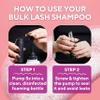 Professional Lash Shampoo for Extensions - 1.05 Gallon Bulk (3.98L) + 50 Aftercare Cards & Pump Salon-Grade Eyelash Cleanser, Oil-Free, Crisp Apple Scent, Made in North America Lash Wash Concentrate view 4