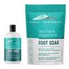 PURELY NORTHWEST Tea Tree Oil & Peppermint Foot Soak with Epsom Salt Bundled with Tea Tree Peppe-for Stubborn Foot Odor, Athletes Foot, Burning & Itching, Damaged Discolored Nails view 1