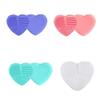 1pc Makeup Brush Cleaner Heart Shaped Silicone Finger Glove Washing Scrubber Comestic Washing Board Brushes Cleaning Mat Beauty Tools view 4