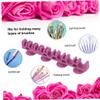 AMOYER 1pc Mini Silicone Makeup Brush Air Drying Rack with 4 Suction Cup 15 Holder Holes Makeup Brushes Storage Holder Organizer Display Stand view 3