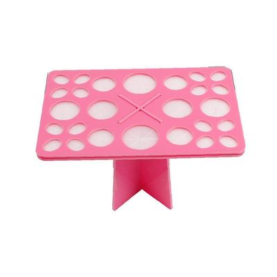 1pc Makeup Brush Dryer Holder 26 Holes Makeup Brush Holder Acrylic Collapsible Comestic Brush Display Stand Folding Makeup Brush Cosmetic Shelf