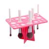 1pc Makeup Brush Dryer Holder 26 Holes Makeup Brush Holder Acrylic Collapsible Comestic Brush Display Stand Folding Makeup Brush Cosmetic Shelf view 2