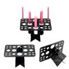 1pc Makeup Brush Dryer Holder 26 Holes Makeup Brush Holder Acrylic Collapsible Comestic Brush Display Stand Folding Makeup Brush Cosmetic Shelf view 3