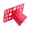 1pc Makeup Brush Dryer Holder 26 Holes Makeup Brush Holder Acrylic Collapsible Comestic Brush Display Stand Folding Makeup Brush Cosmetic Shelf view 4