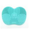 1pc Silicone Makeup Brush Cleaning Mat Cosmetic Washing Plate Brush Cleaner Pad Portable Makeup Brush Color Remover Scrubber with Suction Cups view 1